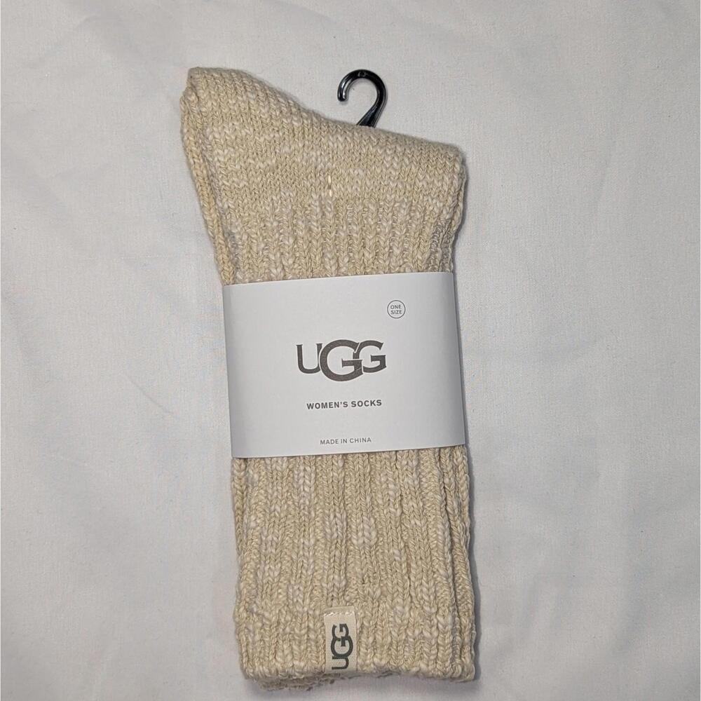 UGG Rib Knit Slouchy Crew Socks 3 Pairs Women's NWT 5-10 One Size - Picture 4 of 7